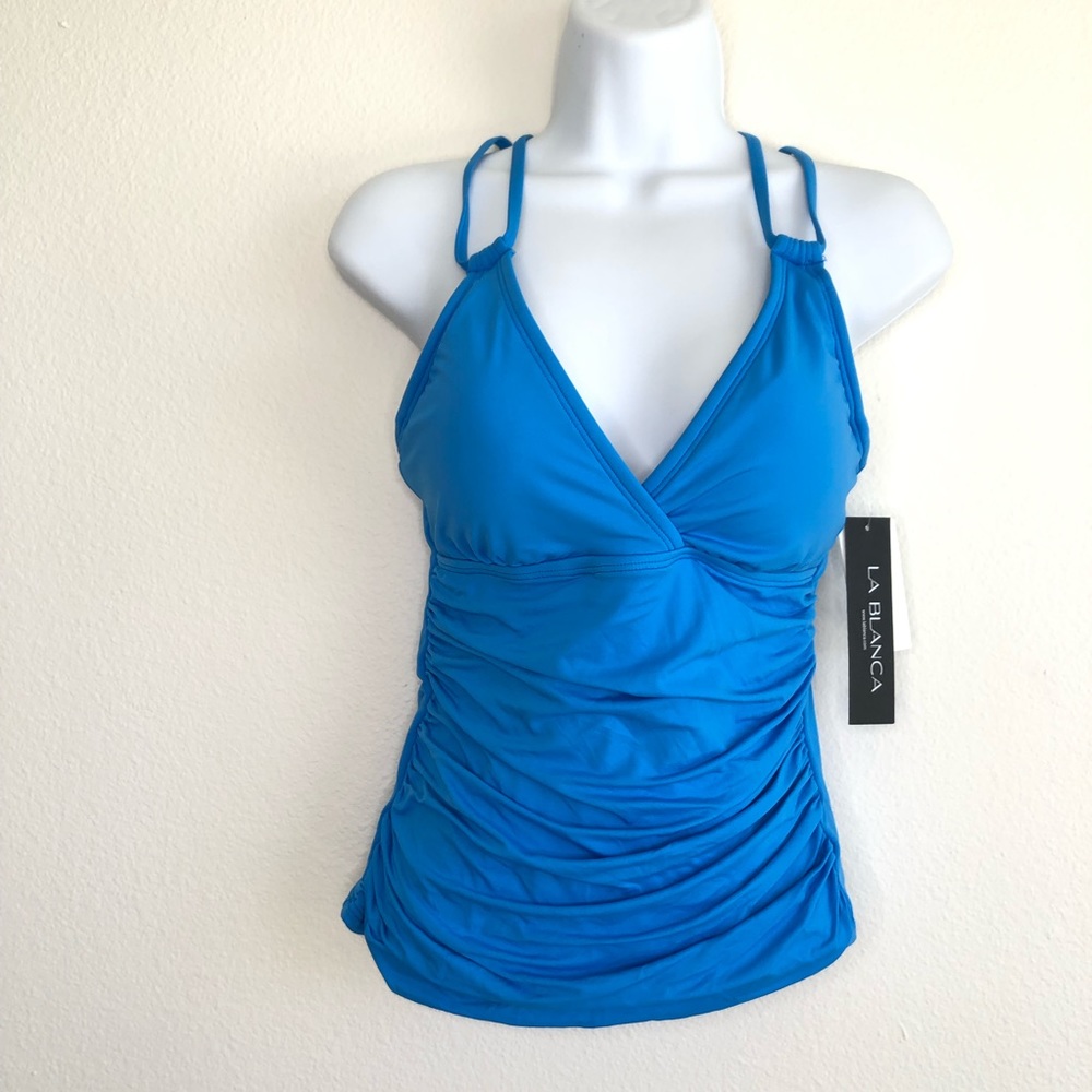 La Blanca Womens Island Goddess Underwire Tankini Top NWT - Picture 4 of 8